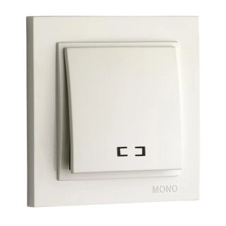 102-190006-154-Ключ за бойлер с LED индикация, 25A, 250VAC, Mono Electric Despina, Бял