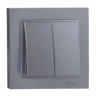 102-242425-102-Ключ двоен сх.5, Mono Electric Despina Metallic, Антрацит