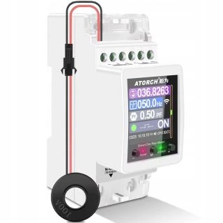 AT2PW-Смарт Енергиен измервател AT2PW, Smart Home, Tuya, WIFI, 100A, за DIN шина