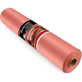 BBQpaper-Премиум розова хартия за барбекю и опушване (Butcher Paper) – 60 см x 50 м, за сочно месо и хрупкава коричка