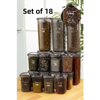 prep-box-0003-Комплект от 18 кутии за съхранение на храна, херметични, без BPA, 6x1750ml, 12x450ml