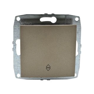 500-002325-109-Ключ девиаторен сх.6 (Механизъм с панел, без рамка), Mono Electric Despina Metallic, Бронз