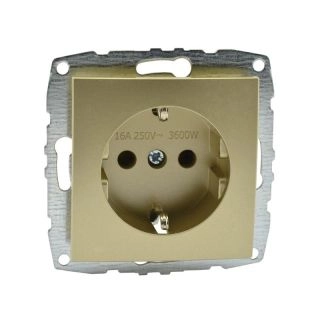 500-002221-117-Контакт електрически (Механизъм с панел, без рамка) Титан