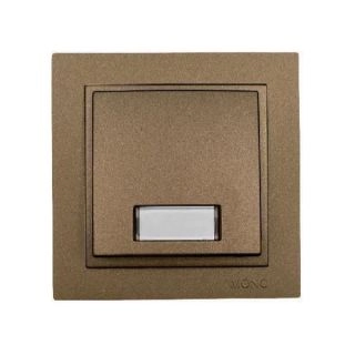 102-232325-129-Ключ бутон звънчев с етикет, Mono Electric Despina Metallic, Бронз