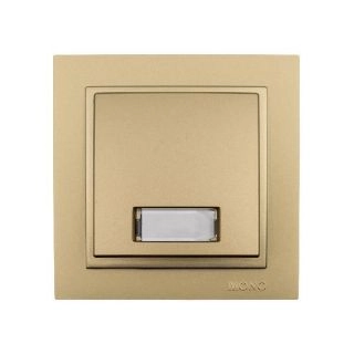 102-222225-129-Ключ бутон звънчев с етикет, Mono Electric Despina Metallic, Титан