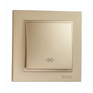 102-222225-112-Ключ кръстат сх.7, Mono Electric Despina Metallic, Титан - Златист