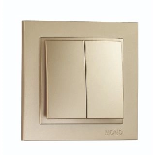 102-222225-102-Ключ двоен сх.5, Mono Electric Despina Metallic, Титан - Златист