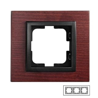 107-500000-162-Mono Style Wood Тройна рамка Череша