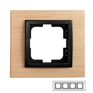 107-520000-163-Mono Style Wood Четворна рамка Клен