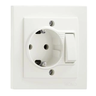 170-010002-006-Заземен контакт за вграждане с ключ MONO